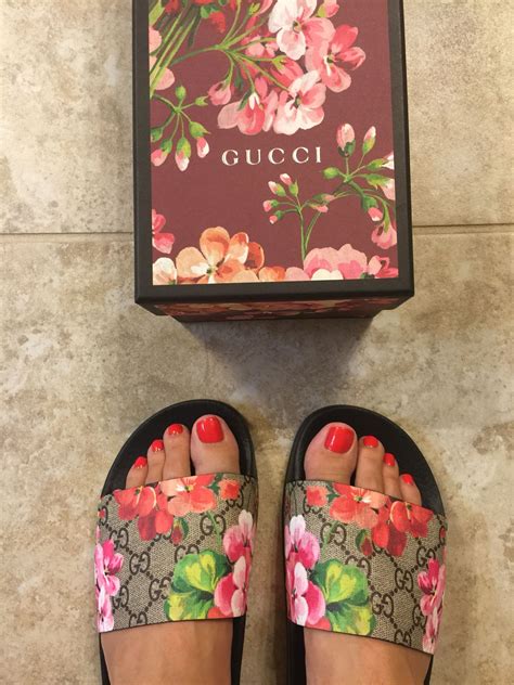 gucci floral slides dupe|gucci floral slides outfit.